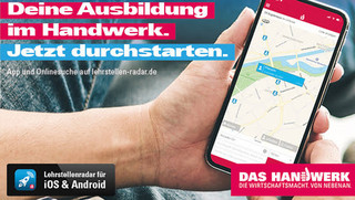 Jetzt App downloaden: www.lehrstellen-radar.de