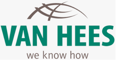 Das Bild zeigt das Logo von VAN HEES mit dem Slogan "we know how". Es vermittelt Professionalität und Expertise.