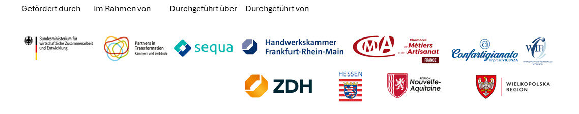 Das Bild zeigt verschiedene Logos von Institutionen und Organisationen, die Förderungen und Projekte unterstützen.