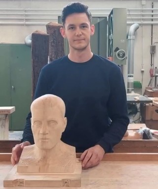 Sebastian Kessler und sein Gesellenstück. Foto: Privat.